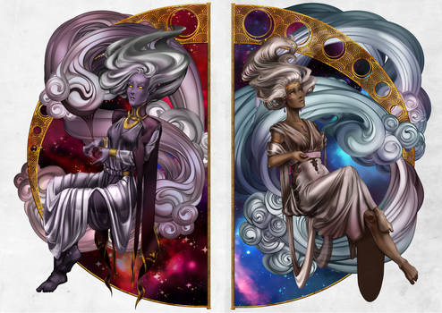 Allura and Haggar. Diptych.