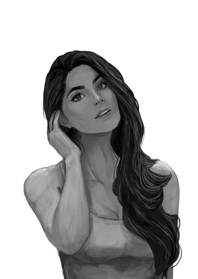 Jessica Greyscale by Damian-Bradir on DeviantArt