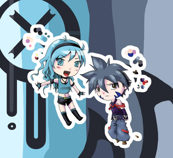 Nicole and Kai Chibis