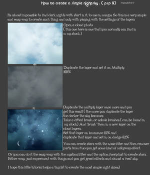 Create a simple nightsky