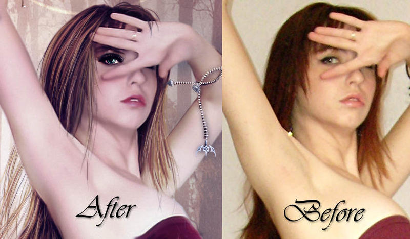 The maiden before-after