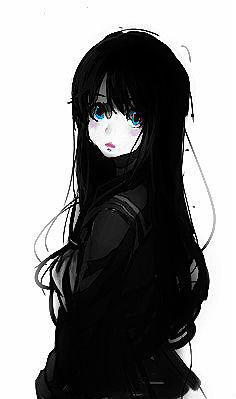Anime Girl (Black Hair and Blue Eyes) by Fangirling-Geek on DeviantArt