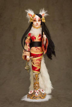 Kitsune Art Doll