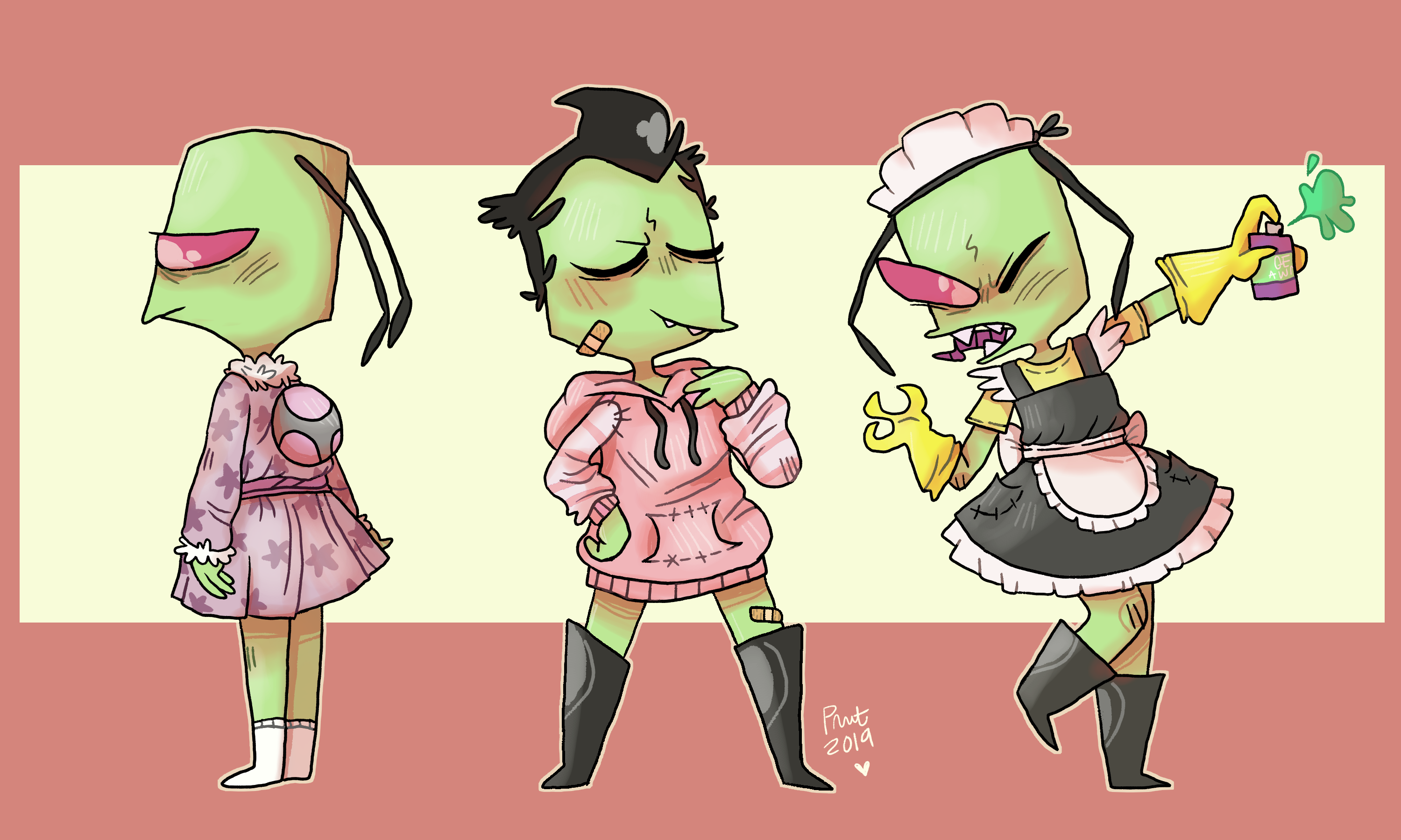 Zim outfits by peanutcat62 on DeviantArt