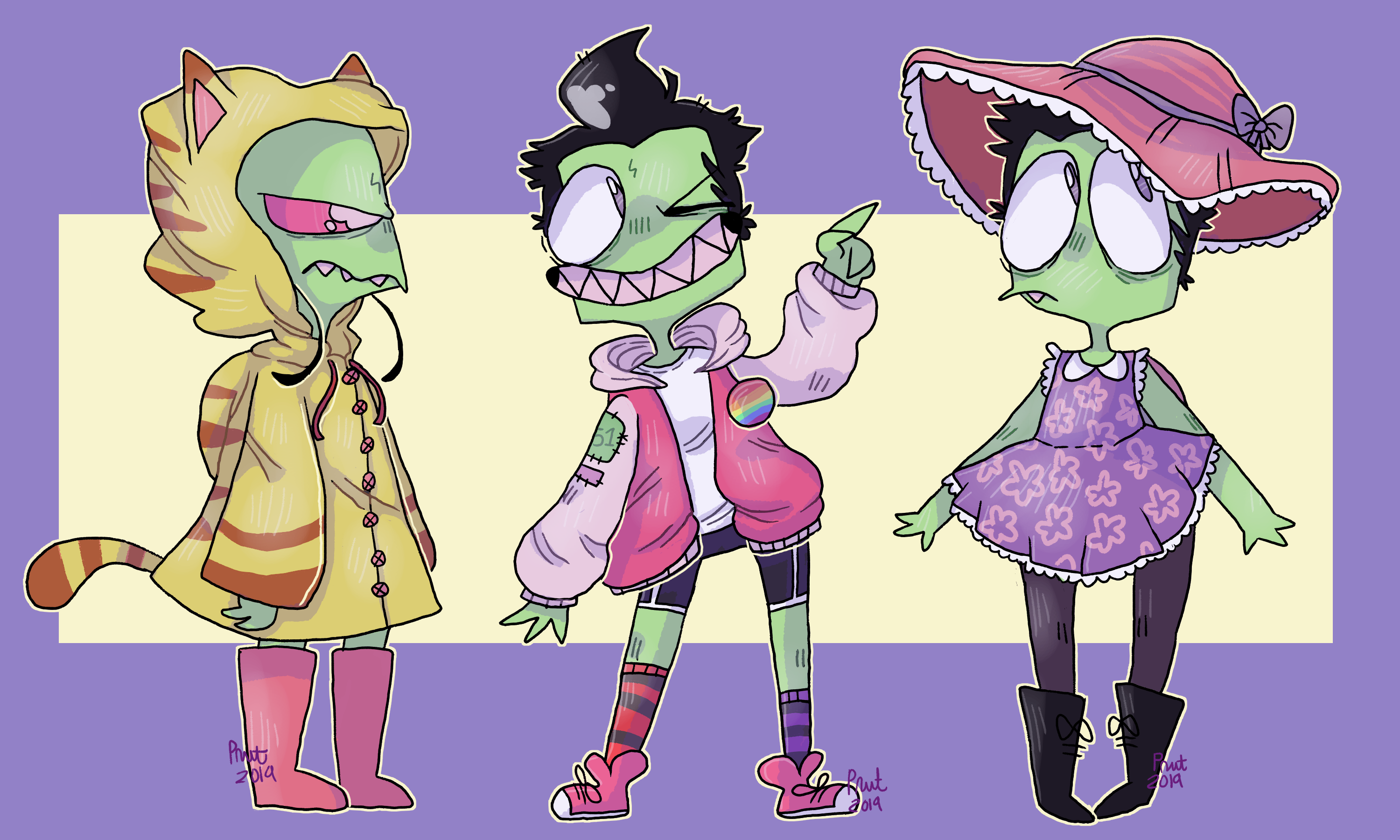 Zim Outfits 2 by peanutcat62 on DeviantArt