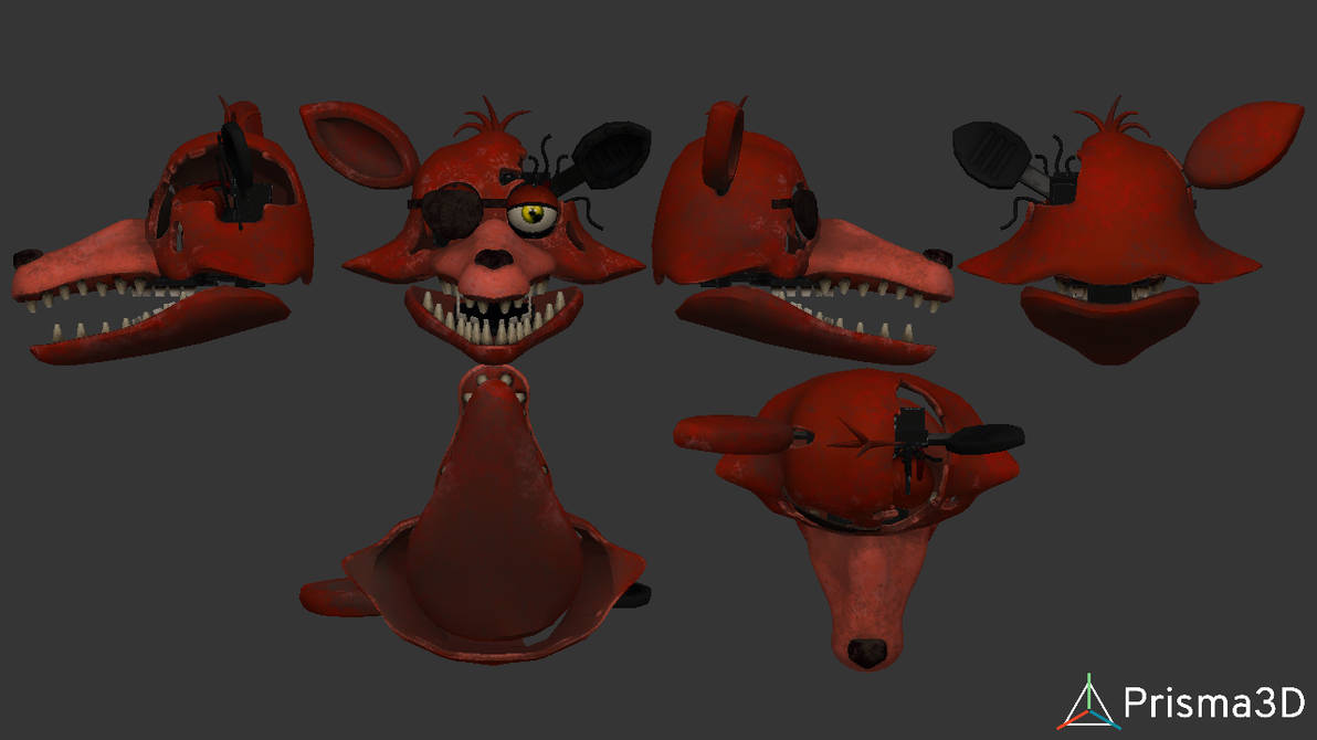 Withered Foxy Head Ortho By Tttemodels On DeviantArt withered-foxy-head-ortho-by-tttemodels-on-deviantart