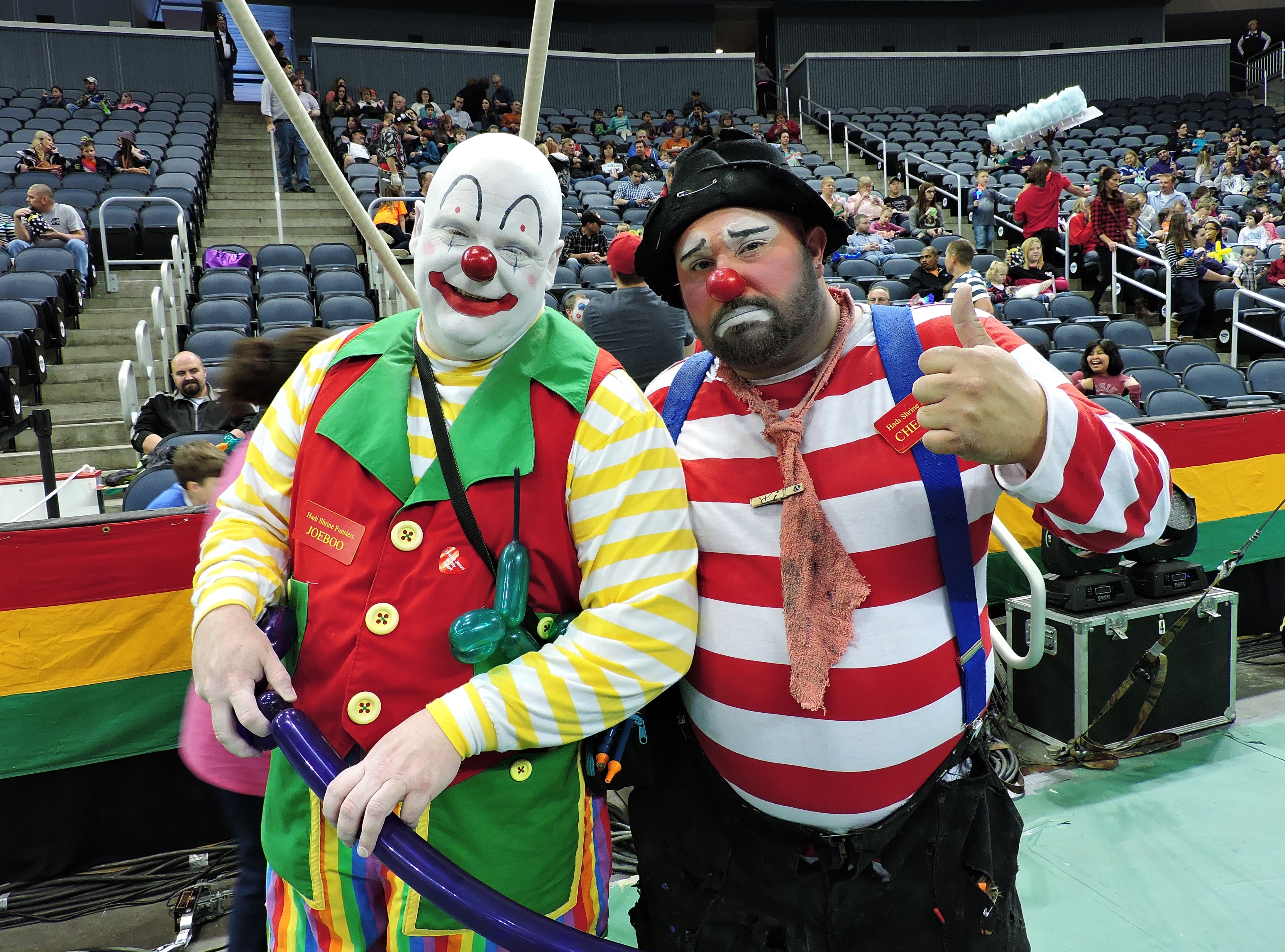 Two Circus Clowns