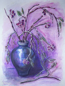 Violet still life