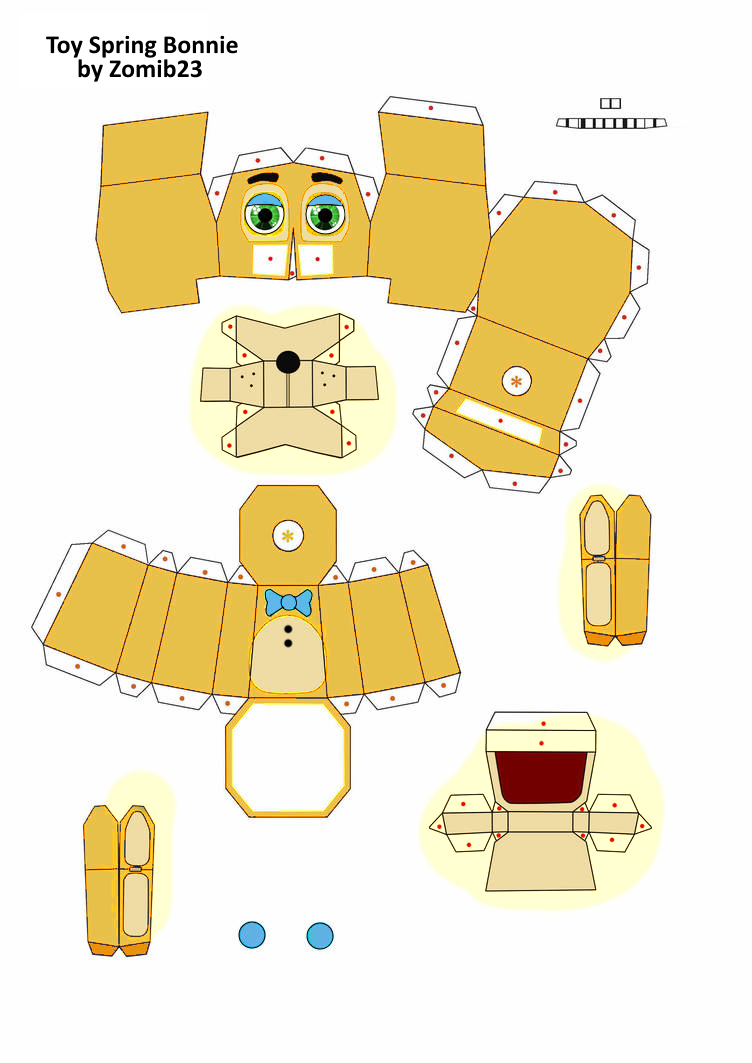 five nights at freddy's 2 Toy Chica papercraft pt1 by Adogopaper on  DeviantArt