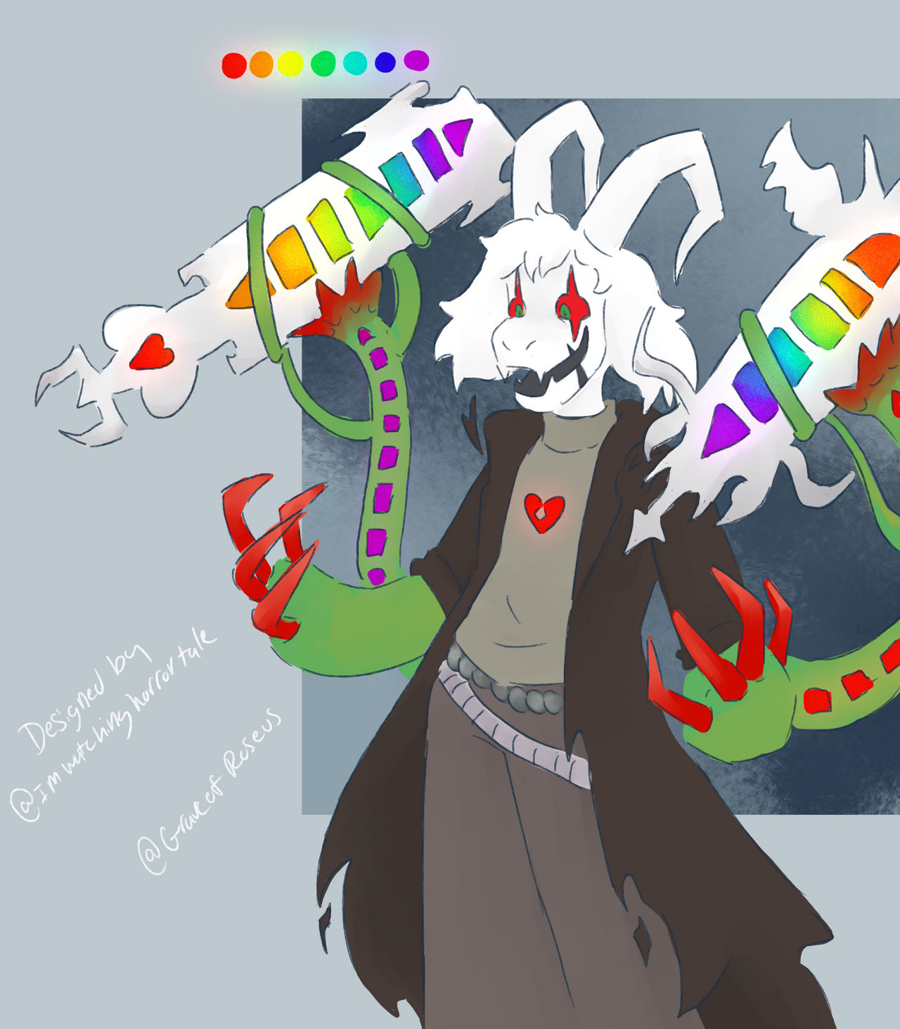Silvertale Asriel concept by Grave-of-Roseus on DeviantArt