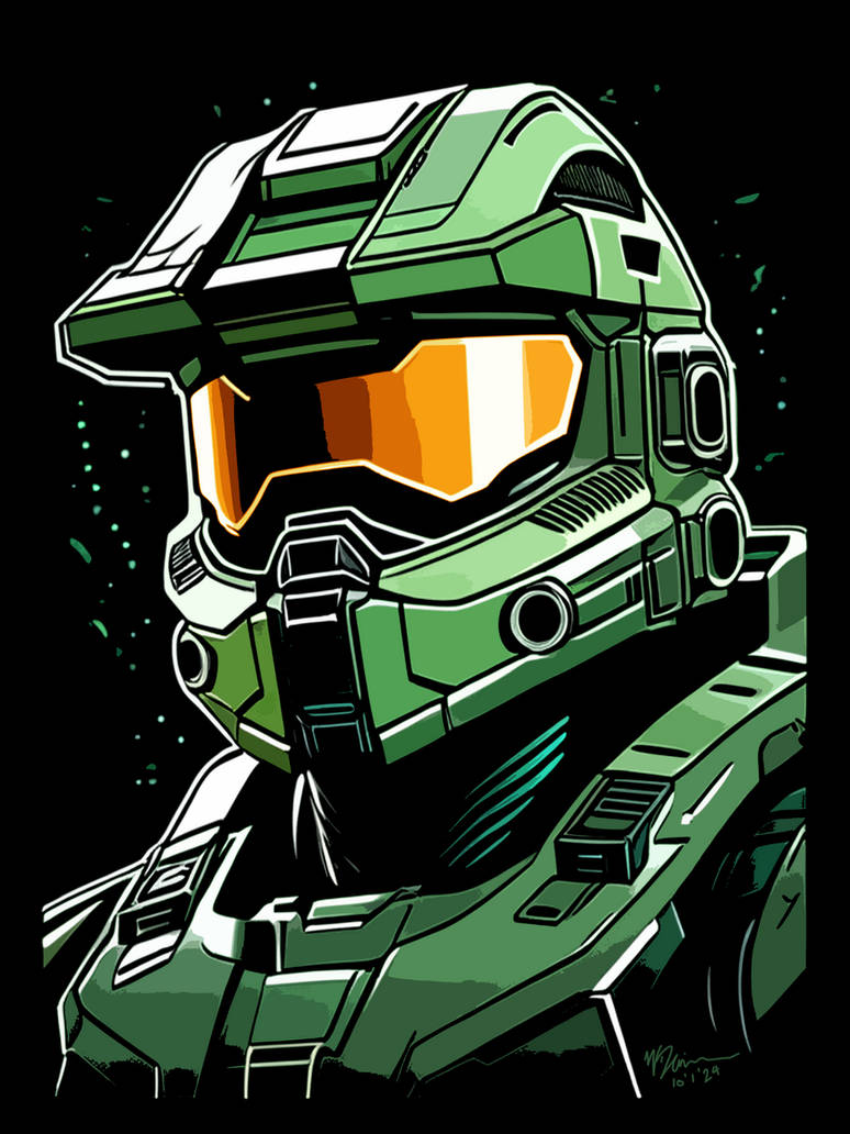 Coding Master Chief Master Chief Digital Art Creation by Wayne-Designs on DeviantArt