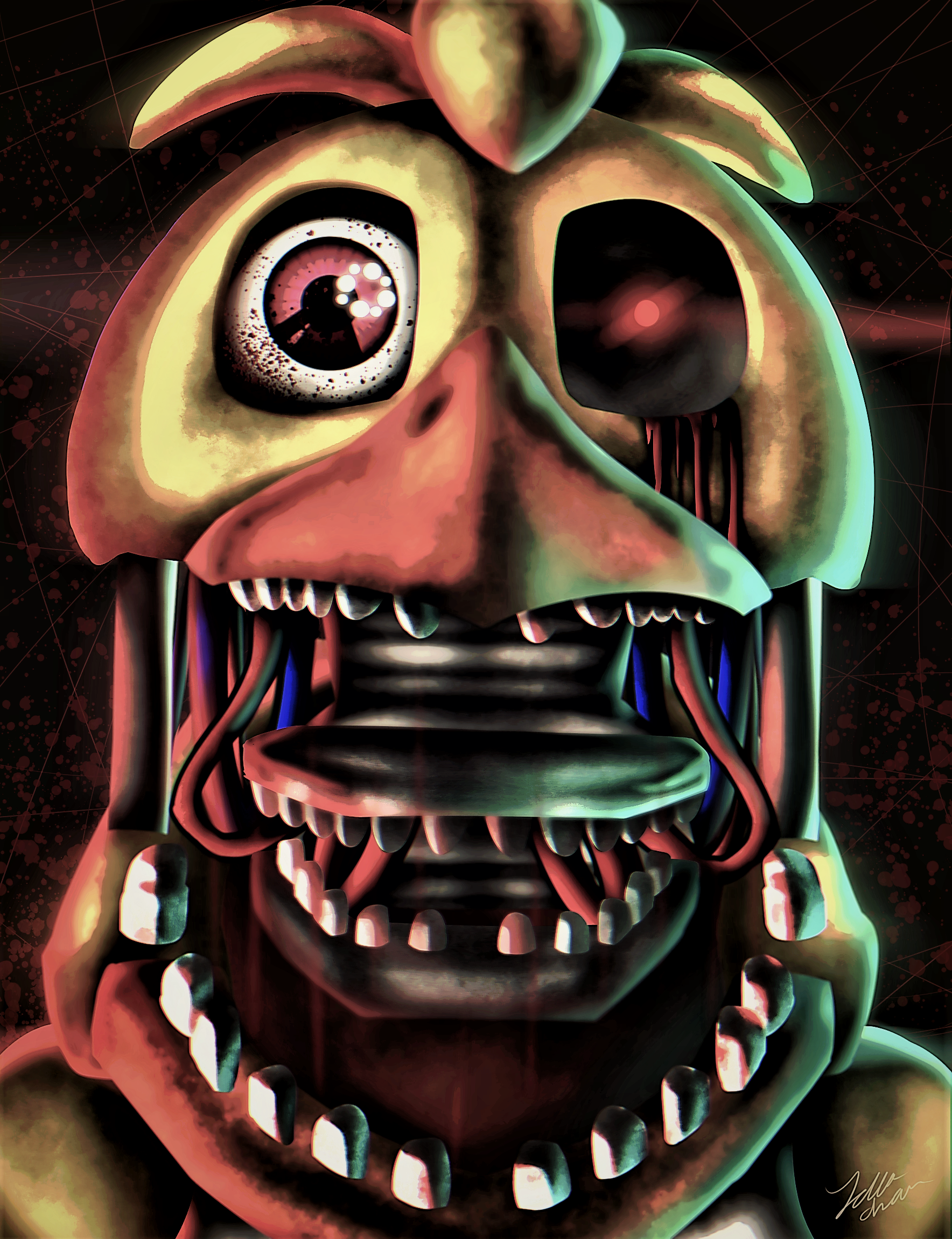 Withered Chica by yellochan on DeviantArt