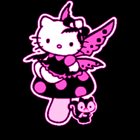 Dark Fairy Hello Kitty Purp LG