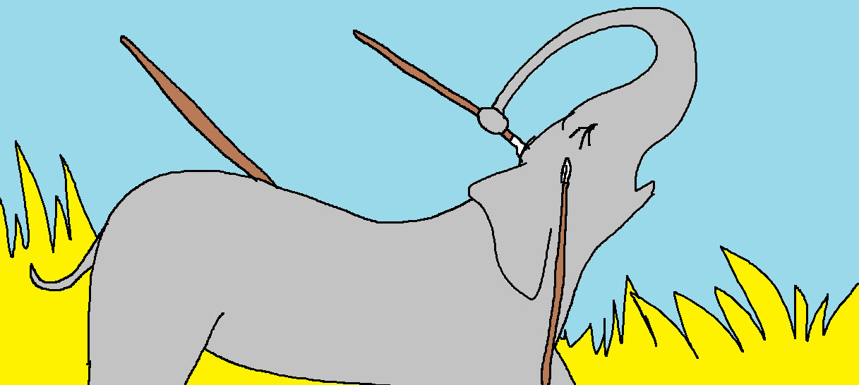 Female elephant speared by ld345 on DeviantArt