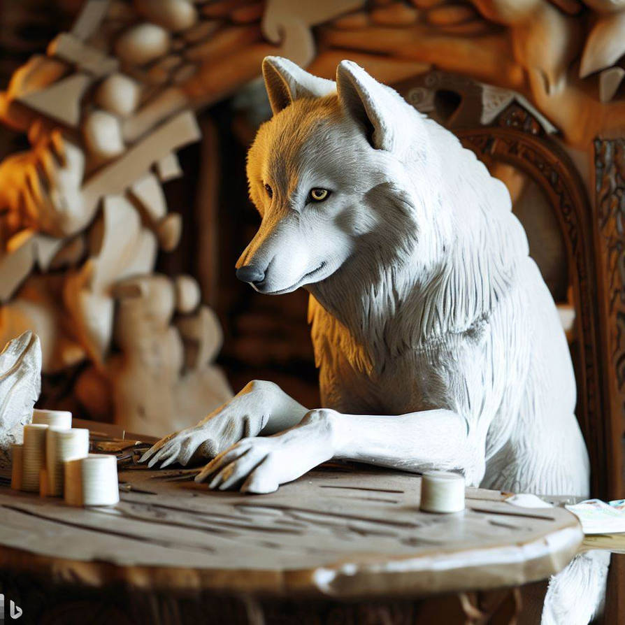 Wolf Doing Math Wolf counting money by ld345 on DeviantArt