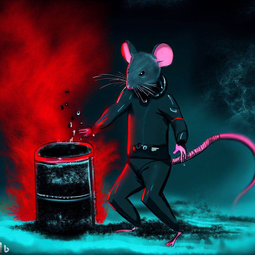 Mouse and toxic barrel by ld345 on DeviantArt