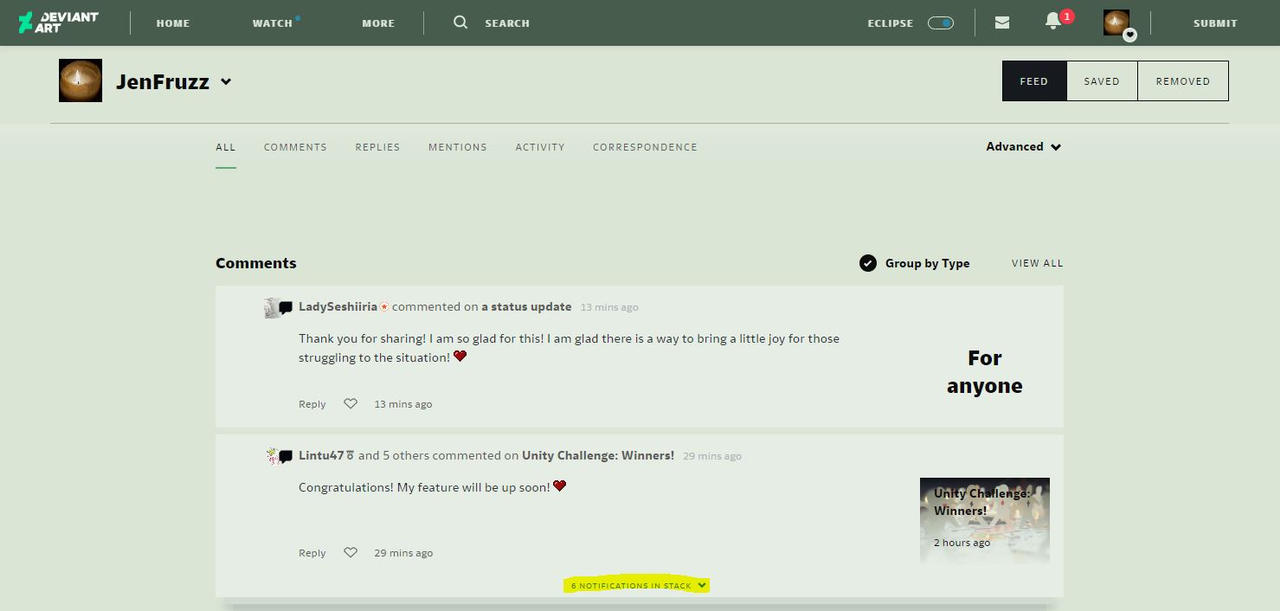 How to DeviantArt: Notifications by JenFruzz on DeviantArt