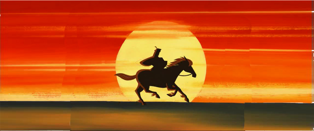 Samurai Jack on horseback in Widescreen! 02