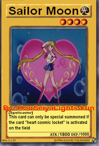 sailor moon yugioh cards Sailor moon yugioh