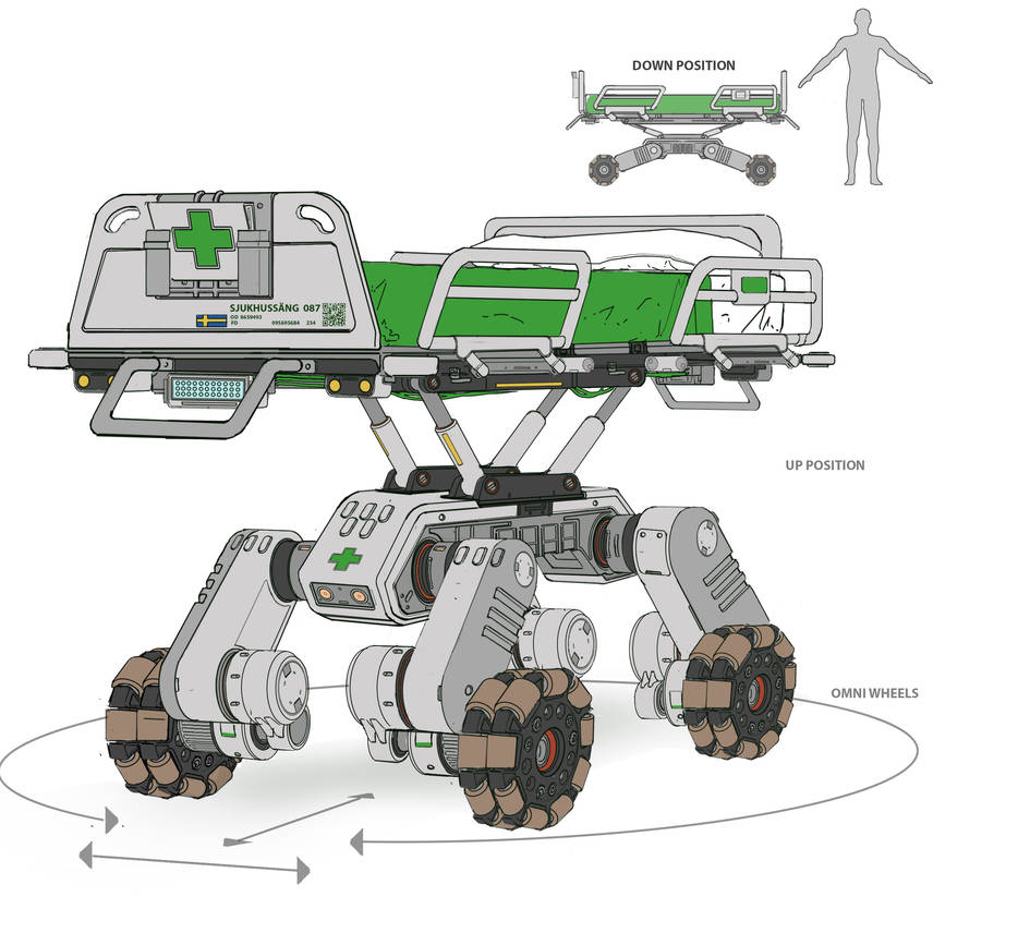 Medical Bed Bot by No87 on DeviantArt