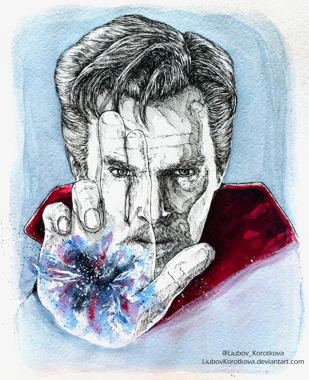 Strange Ink Drawing Dr. Strange (Ink) by LiubovKorotkova on DeviantArt