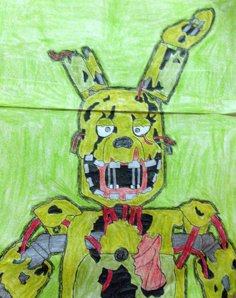 FNAF 3 Springtrap Drawing by Cooldud111 on DeviantArt
