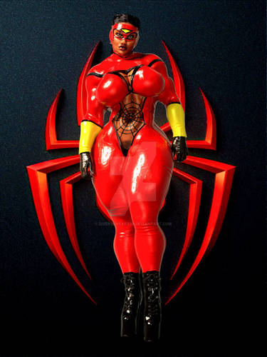 Spiderwoman in Latex