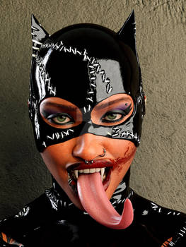 Big Tongue  - Vampiress Catwoman Portrait