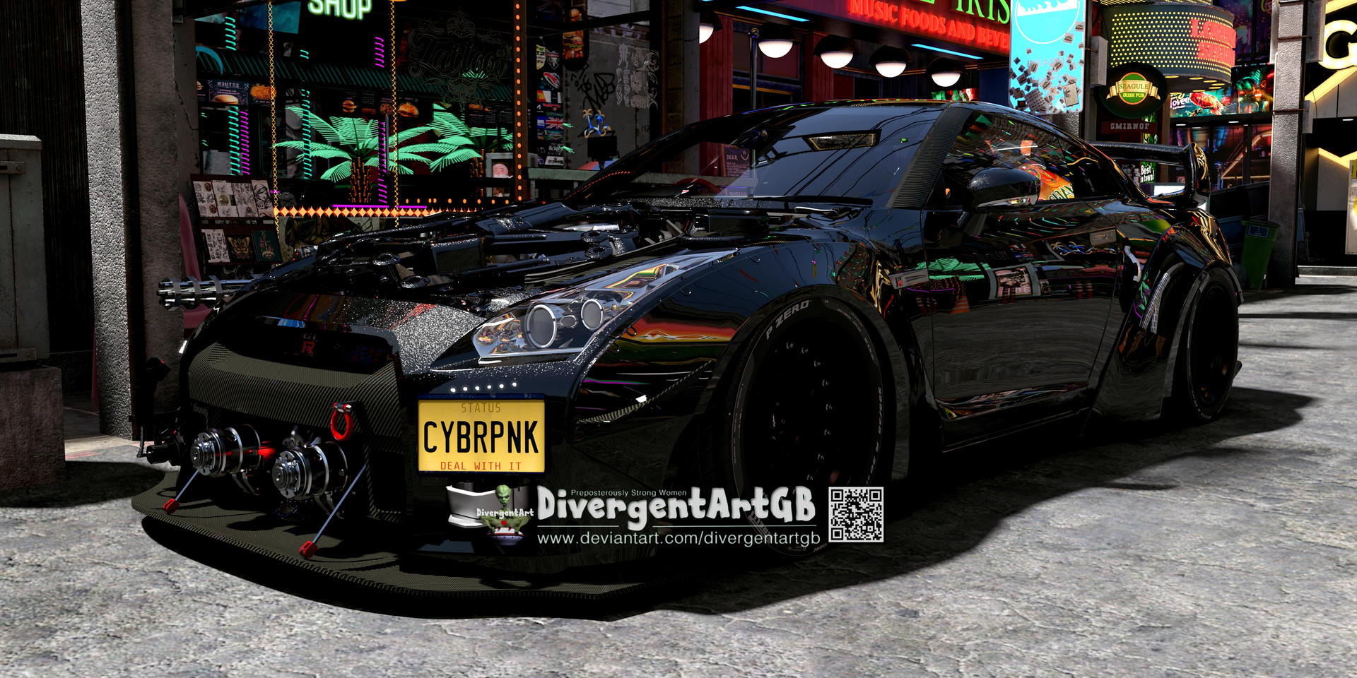 Cyberpunk R35 - Nissan GT-R R35 2021 - Sports Car by DivergentArtGB on ...