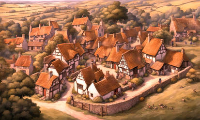 DreamUp Creation - Village Europe 1750