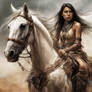 DreamUp Creation - Native american rider