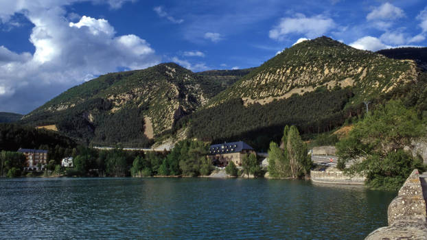 Hostal by a lake