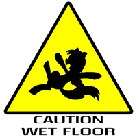 Caution: Wet Floor ( Derpy / My Little Pony style)