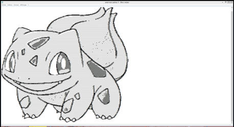 Unicode Art : Bulbasaur