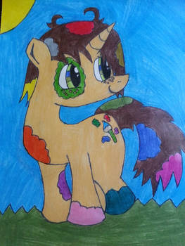 My Little Pony OC Paint Splatter (Me As A Unicorn)