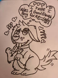 Jeffy's Dog-Was I A Good Boy?(Sketched/Inked)