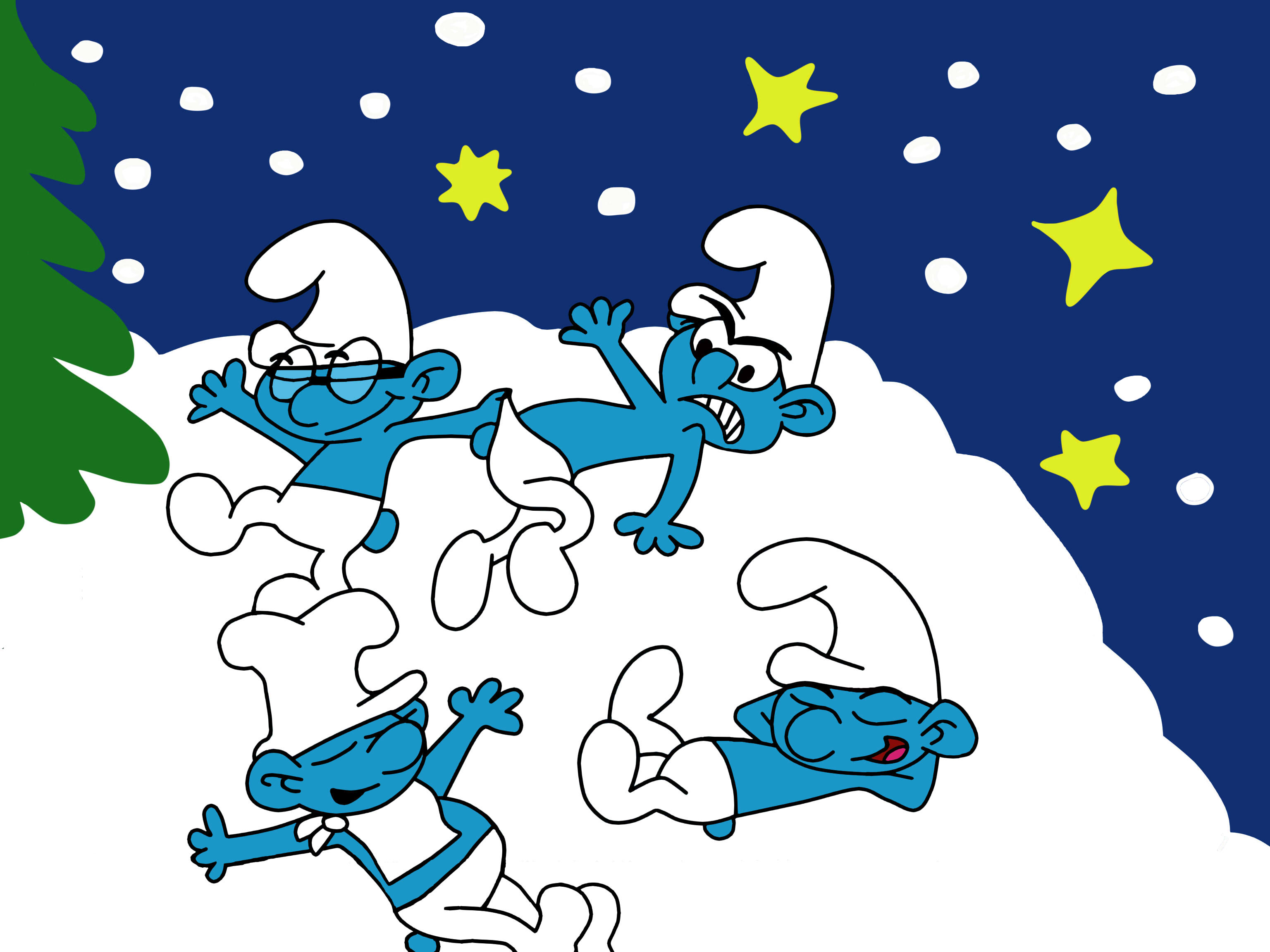 Funny Christmas with Smurfs by Hedgehog-Russell on DeviantArt Funny Christmas with Smurfs by Hedgehog-Russell on DeviantArt