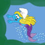 Smurfette mermaid