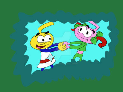 Allstar and Casey are dancing