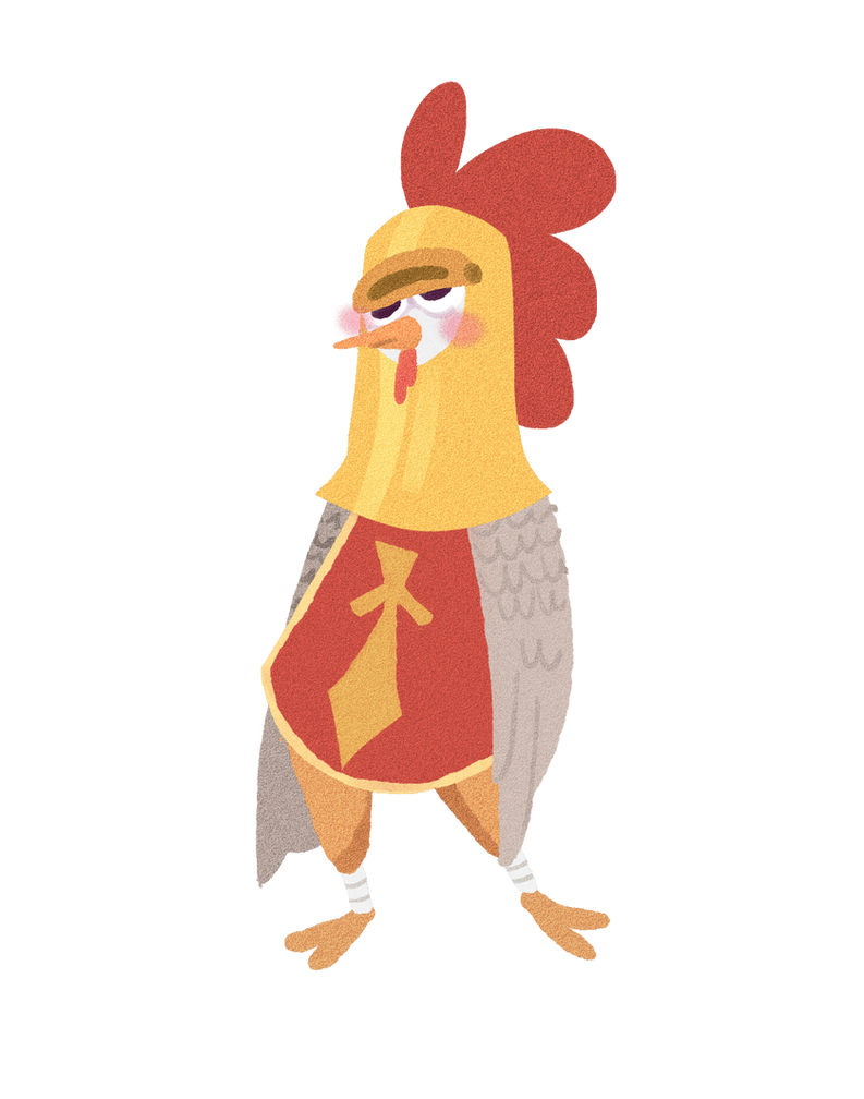 knox the chicken knight of ac by banfran on DeviantArt