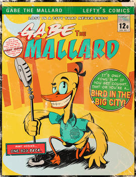 Retro Comic Cover - Gabe the Duck NO 1