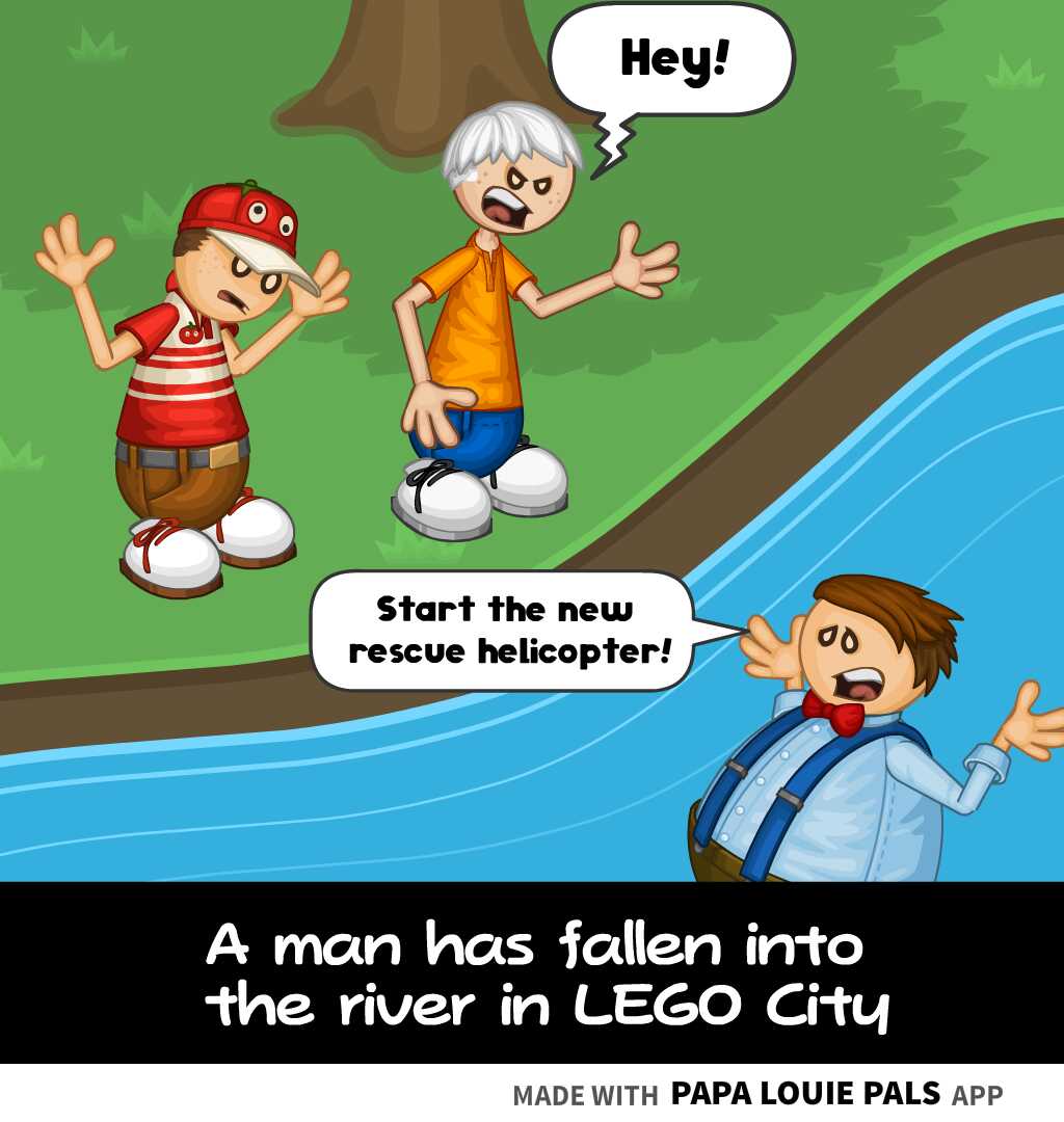 pistol i morgen kommando A Man Has Fallen Into The River In LEGO City by PrinceDarwin on DeviantArt