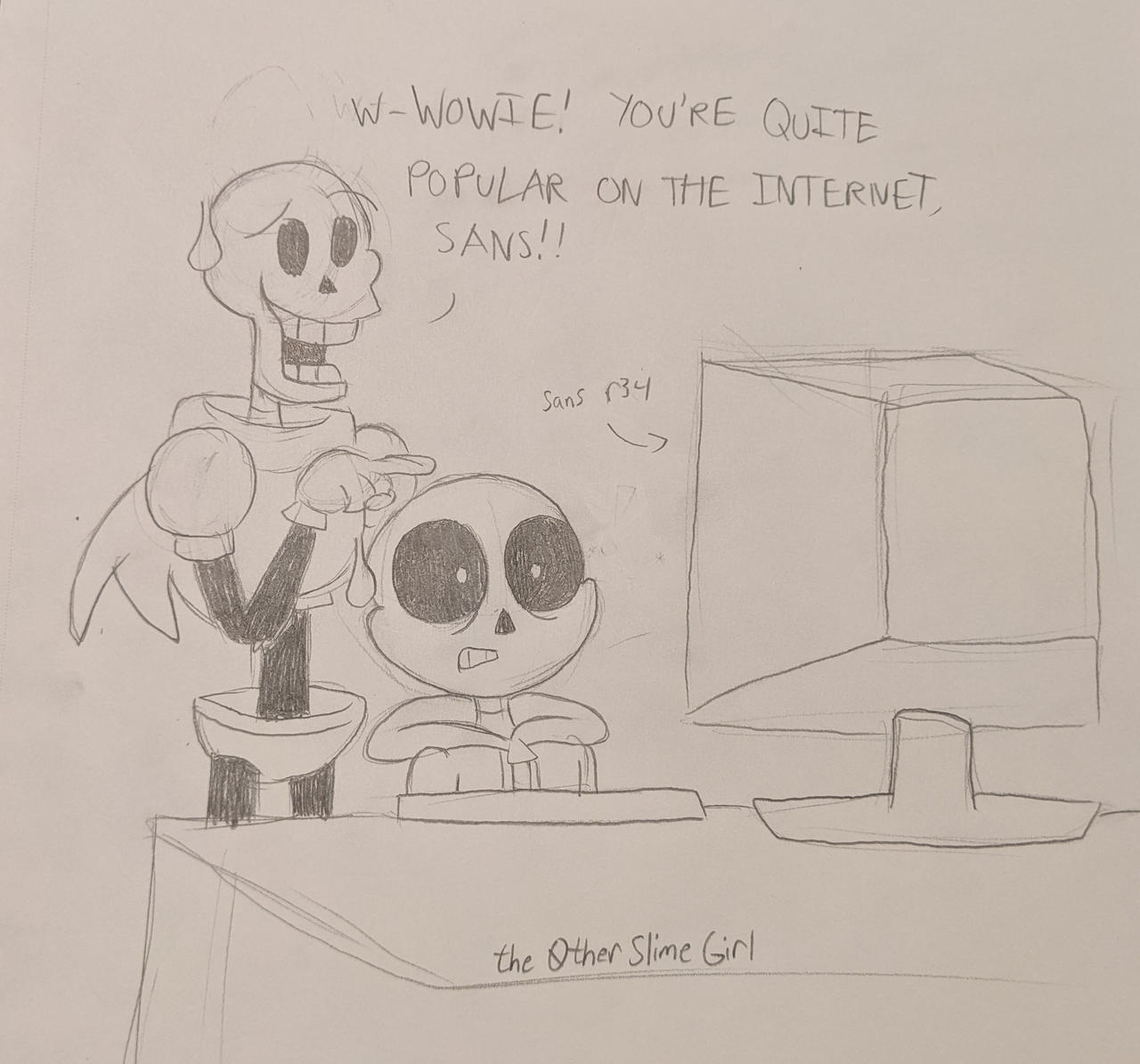 Sans and Papyrus react to Sans R34 fanart! by the0therSlimeGirl on ...