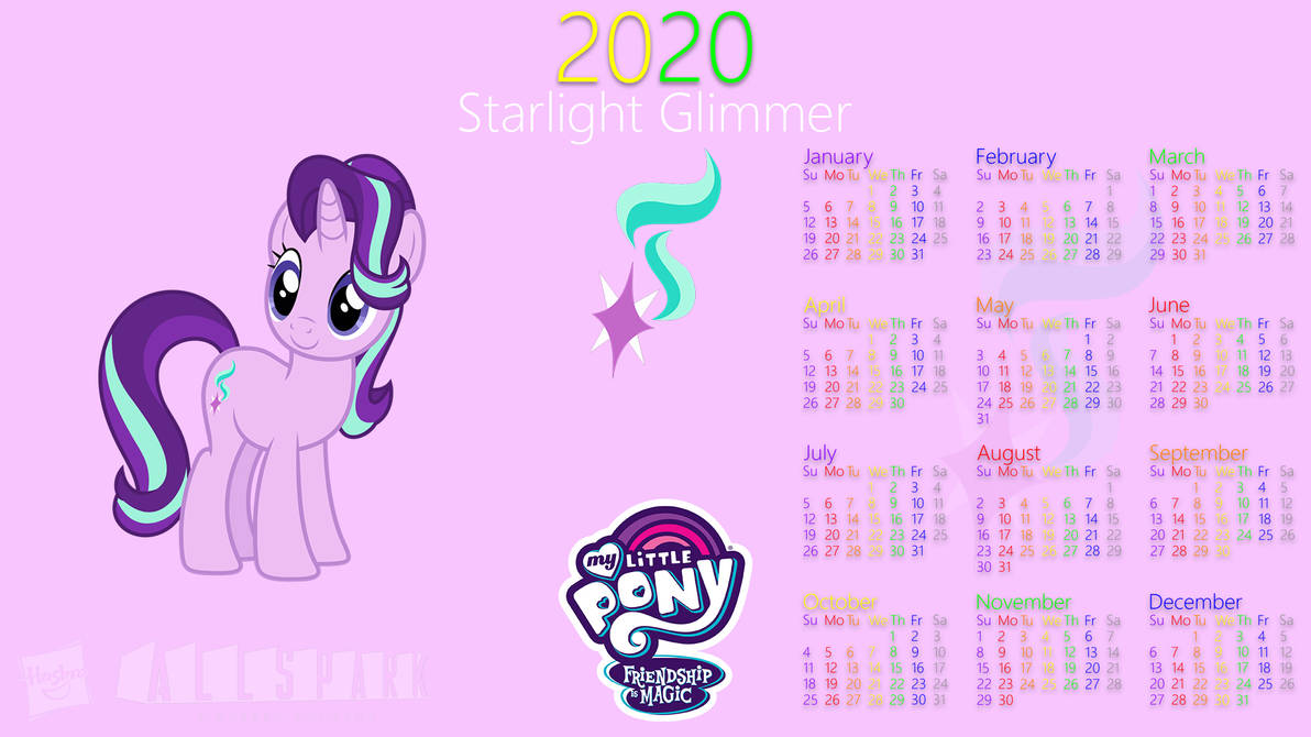 Starlight Glimmer 2020 Calendar by AllenAcNguyen on DeviantArt