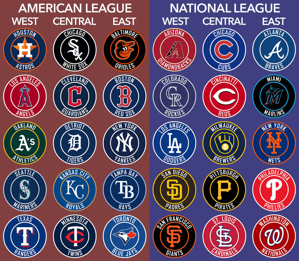 MLB Team Logos And Divisions With Names By AllenAcNguyen On DeviantArt mlb-team-logos-and-divisions-with-names-by-allenacnguyen-on-deviantart