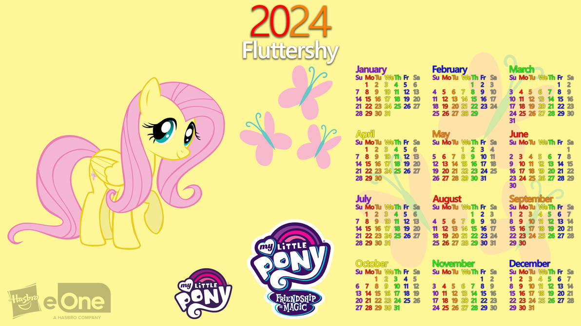 Fluttershy 2024 Calendar by AllenAcNguyen on DeviantArt