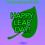 Thu 2/29/2024: Happy Leap Day!