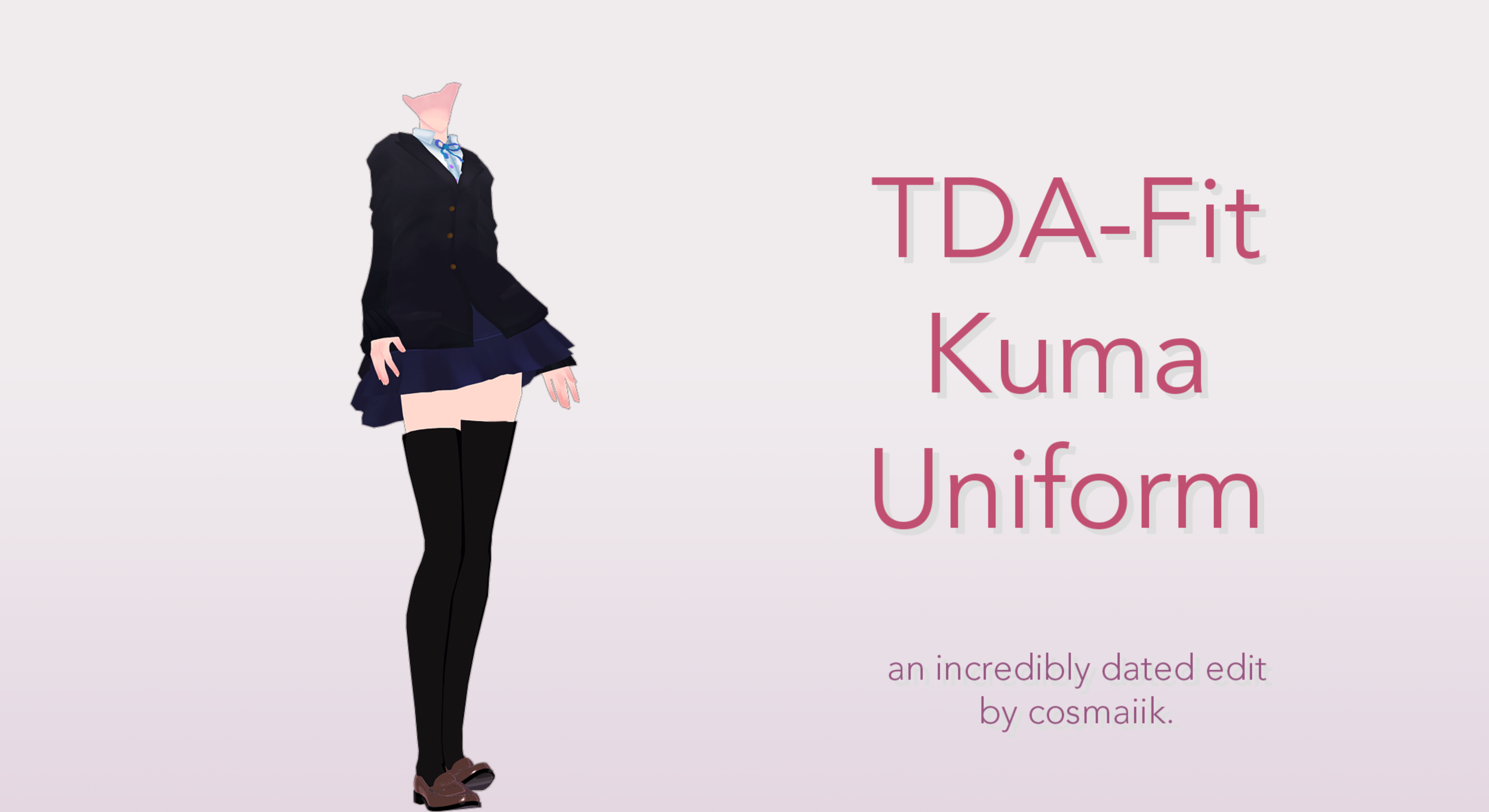 [MMD] TDA Kuma Outfit - No VRChat.