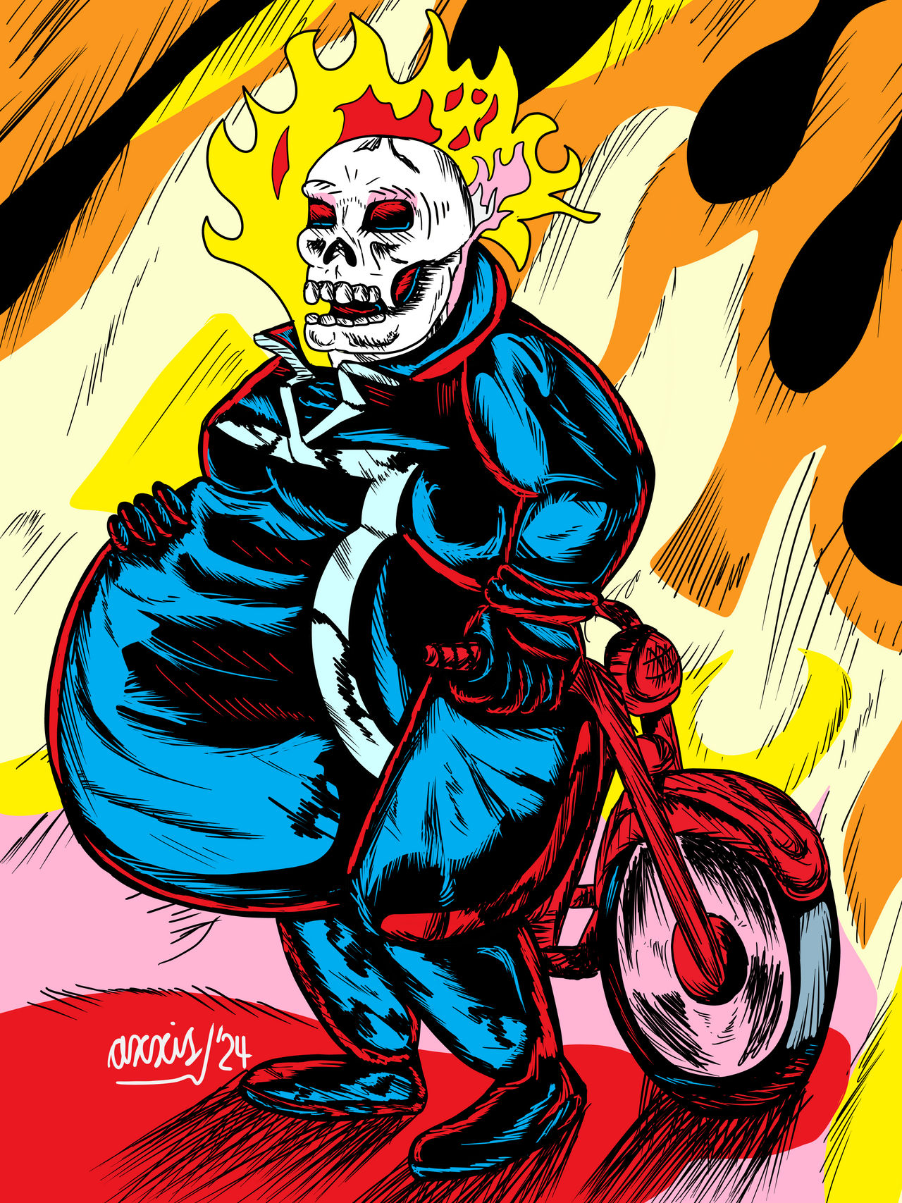 Extra Large Ghost Rider by Axxis2020 on DeviantArt