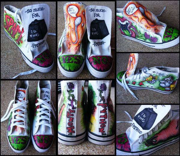 Monty Python Shoe Design by RockRebelRewind on DeviantArt
